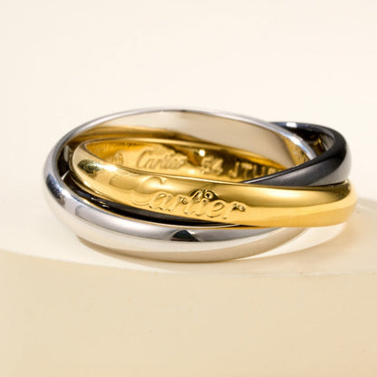 [Noble Aura jewelry]TRINITY 3.2MM RING BLACK CERAMIC