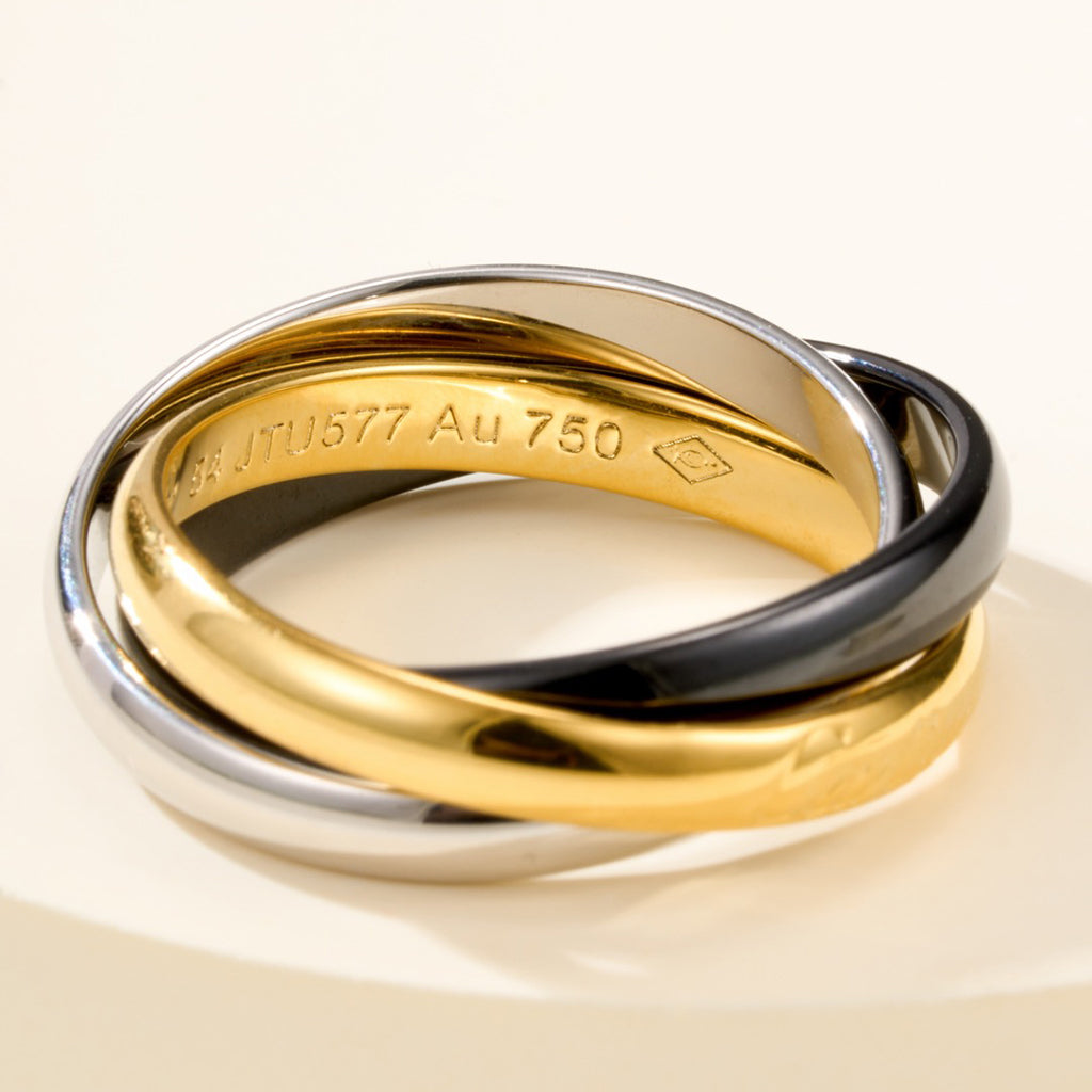 [Noble Aura jewelry]TRINITY 3.2MM RING BLACK CERAMIC