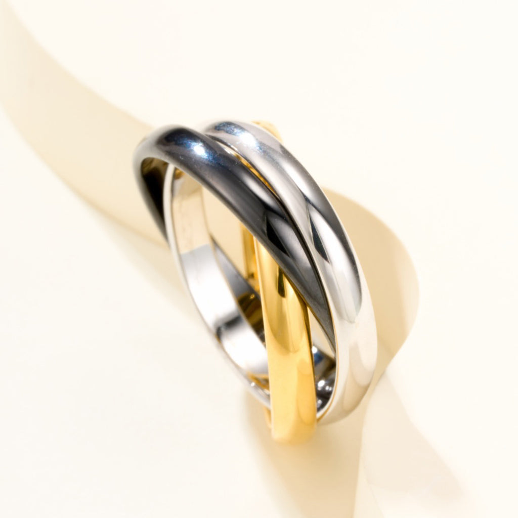 [Noble Aura jewelry]TRINITY 3.2MM RING BLACK CERAMIC