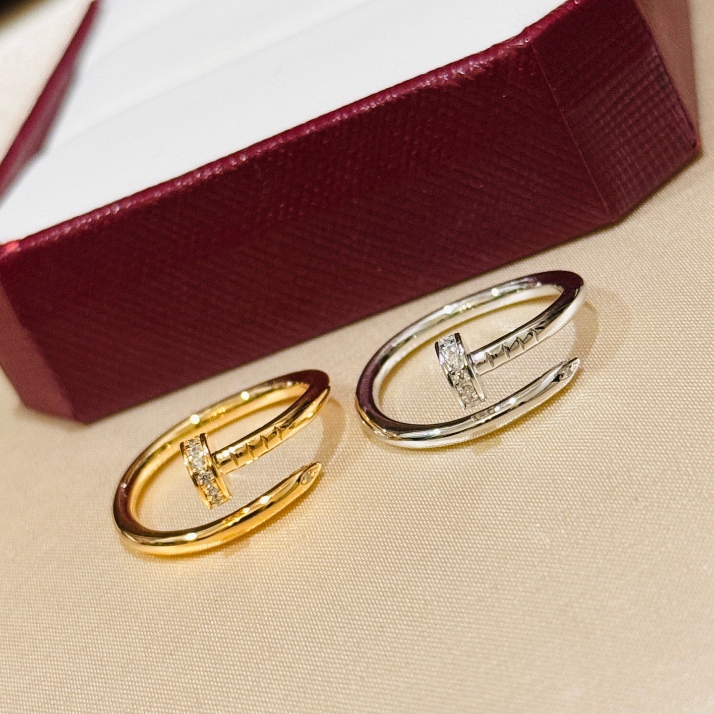 [Noble Aura jewelry]JUSTE 1.8MM HALF DIAMOND RING