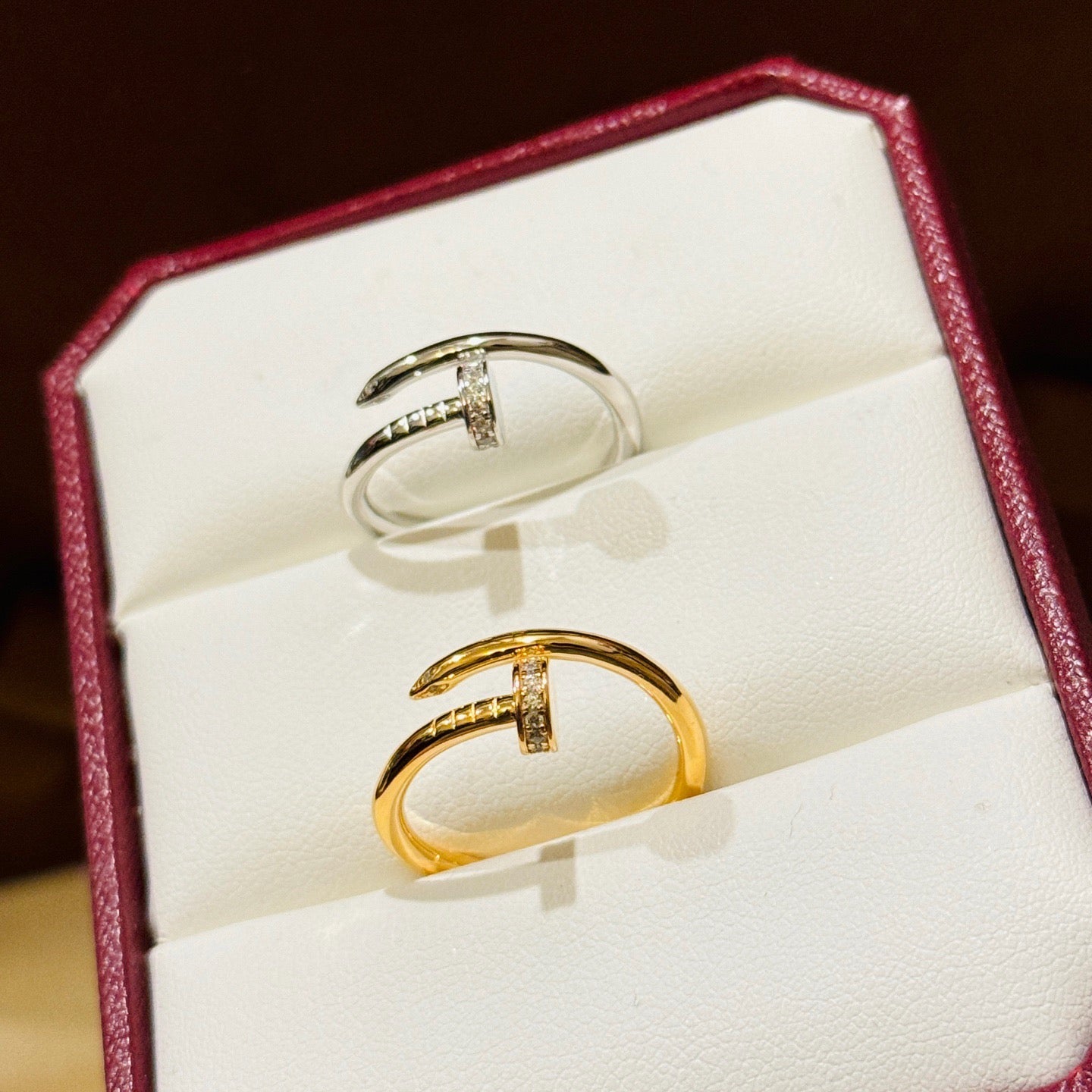 [Noble Aura jewelry]JUSTE 1.8MM HALF DIAMOND RING