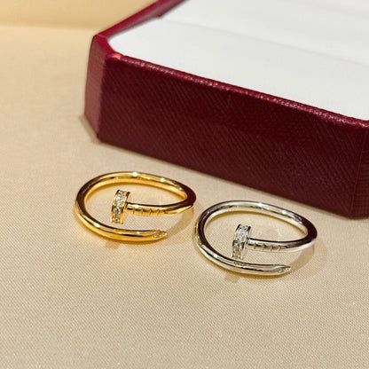 [Noble Aura jewelry]JUSTE 1.8MM HALF DIAMOND RING