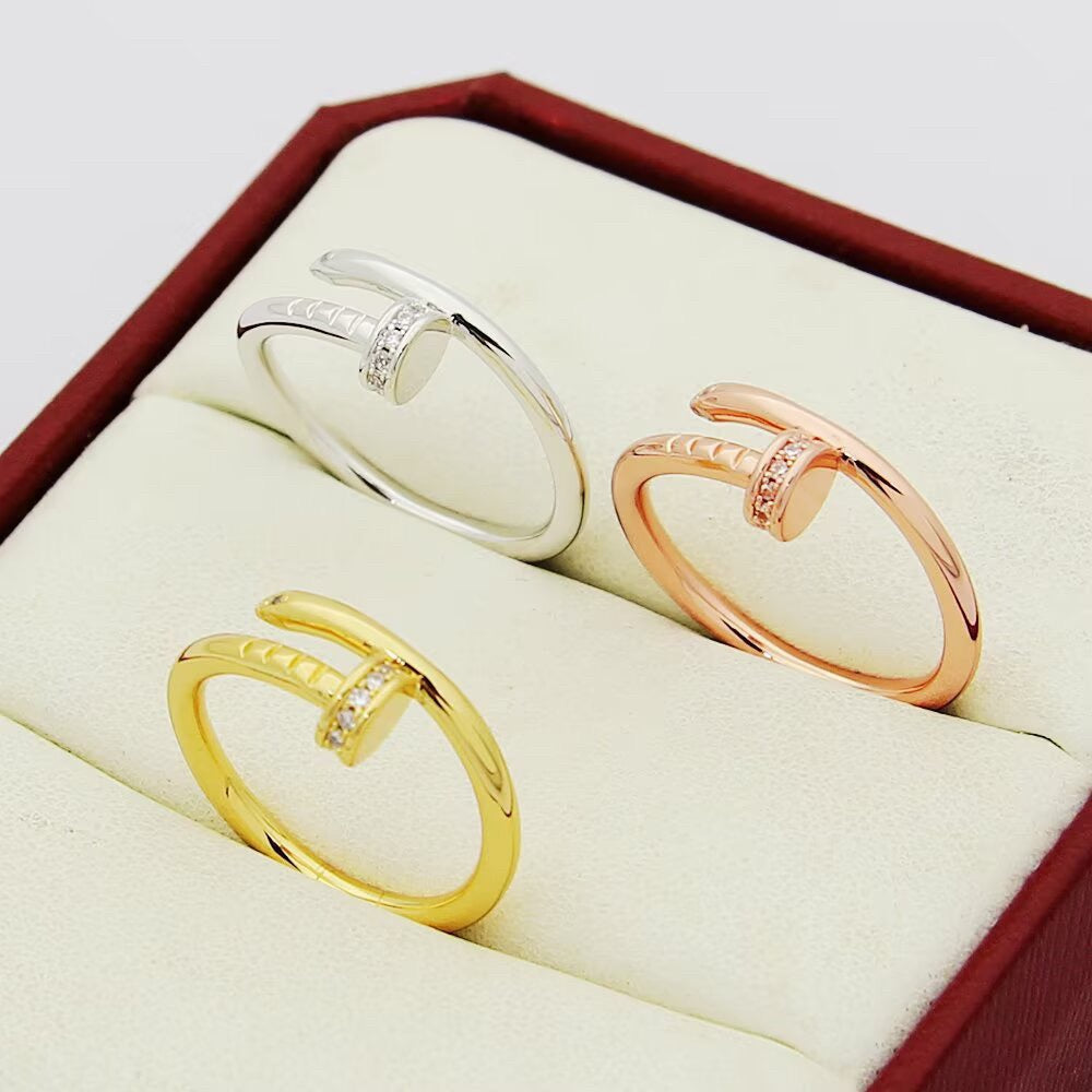 [Noble Aura jewelry]JUSTE 1.8MM HALF DIAMOND RING