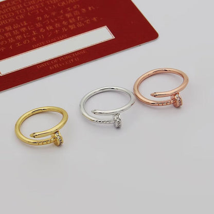 [Noble Aura jewelry]JUSTE 1.8MM HALF DIAMOND RING