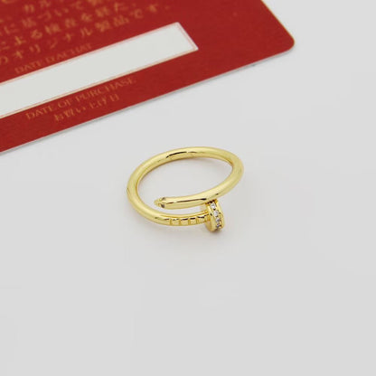 [Noble Aura jewelry]JUSTE 1.8MM HALF DIAMOND RING