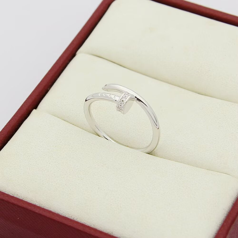 [Noble Aura jewelry]JUSTE 1.8MM HALF DIAMOND RING