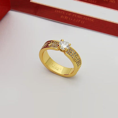 [Noble Aura jewelry]LOVE RING 3.6MM 1 BIG DIAMOND FULL DIAMOND