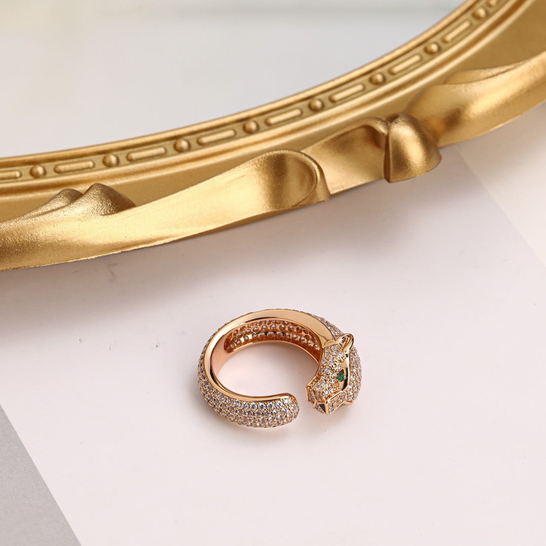 [Noble Aura jewelry]PANTHERE FULL DIAMOND SMALL RING