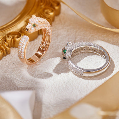 [Noble Aura jewelry]PANTHERE FULL DIAMOND SMALL RING