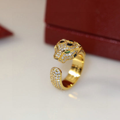 [Noble Aura jewelry]PANTHERE SPOTTED FULL DIAMOND MEDIUM RING