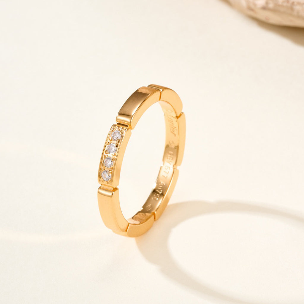 [Noble Aura jewelry]MAILLON PANTHERE 4 DIAMOND RING