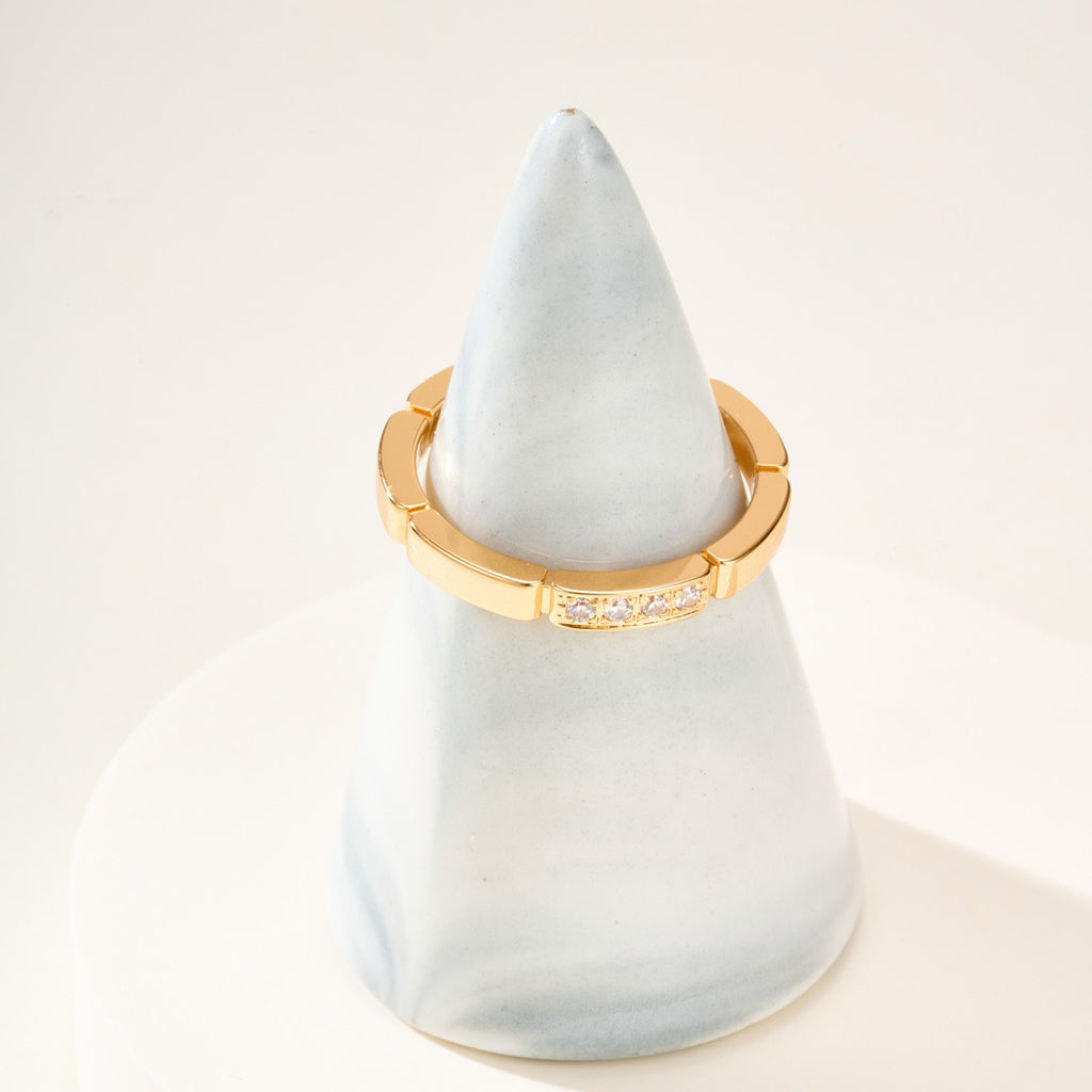 [Noble Aura jewelry]MAILLON PANTHERE 4 DIAMOND RING