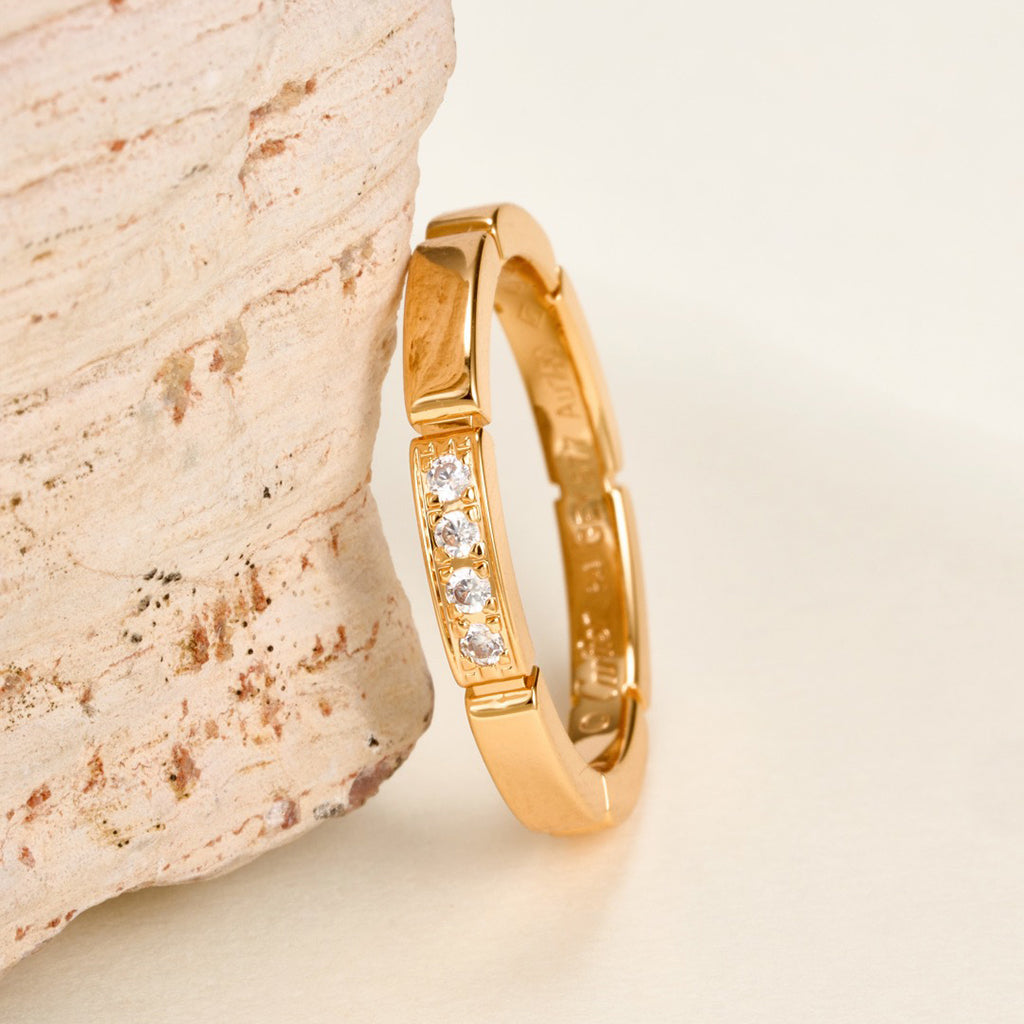 [Noble Aura jewelry]MAILLON PANTHERE 4 DIAMOND RING