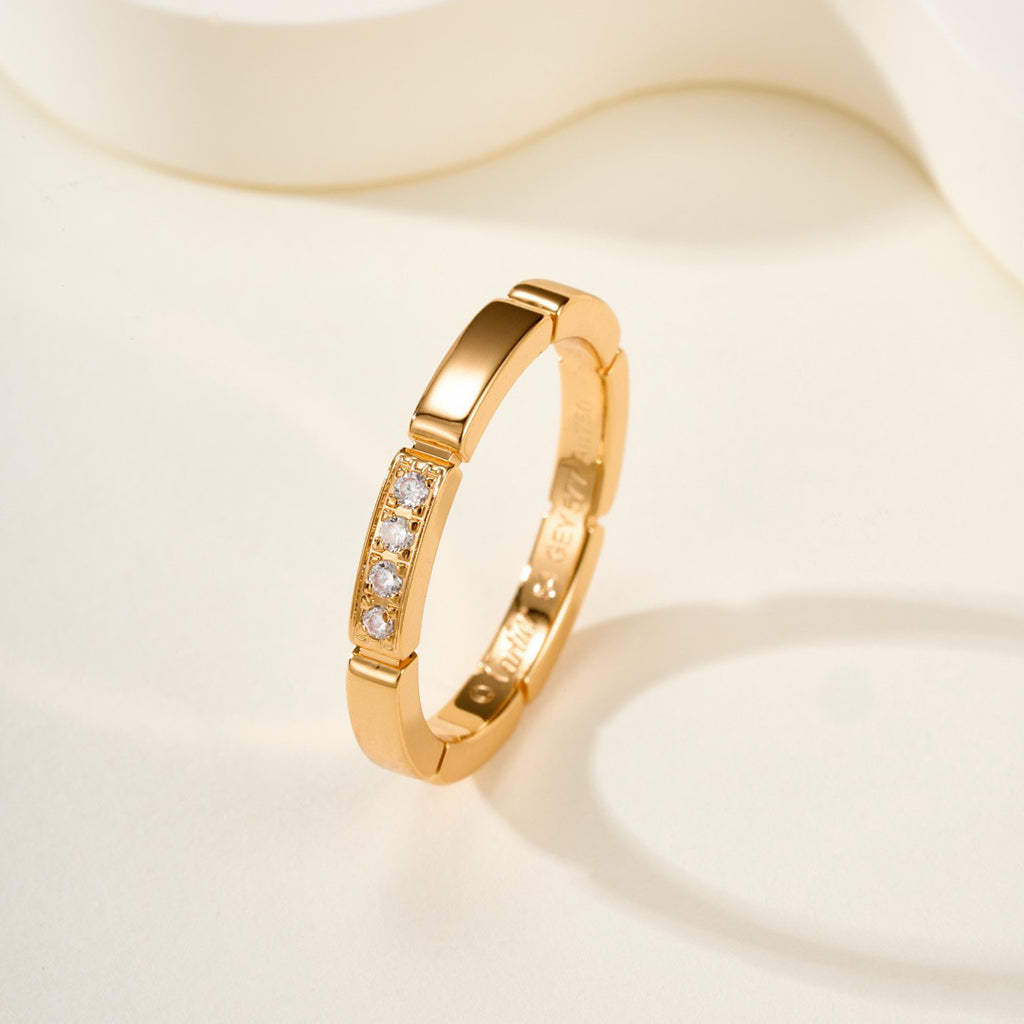 [Noble Aura jewelry]MAILLON PANTHERE 4 DIAMOND RING