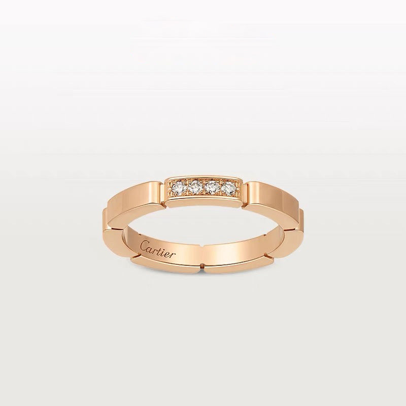 [Noble Aura jewelry]MAILLON PANTHERE 4 DIAMOND RING