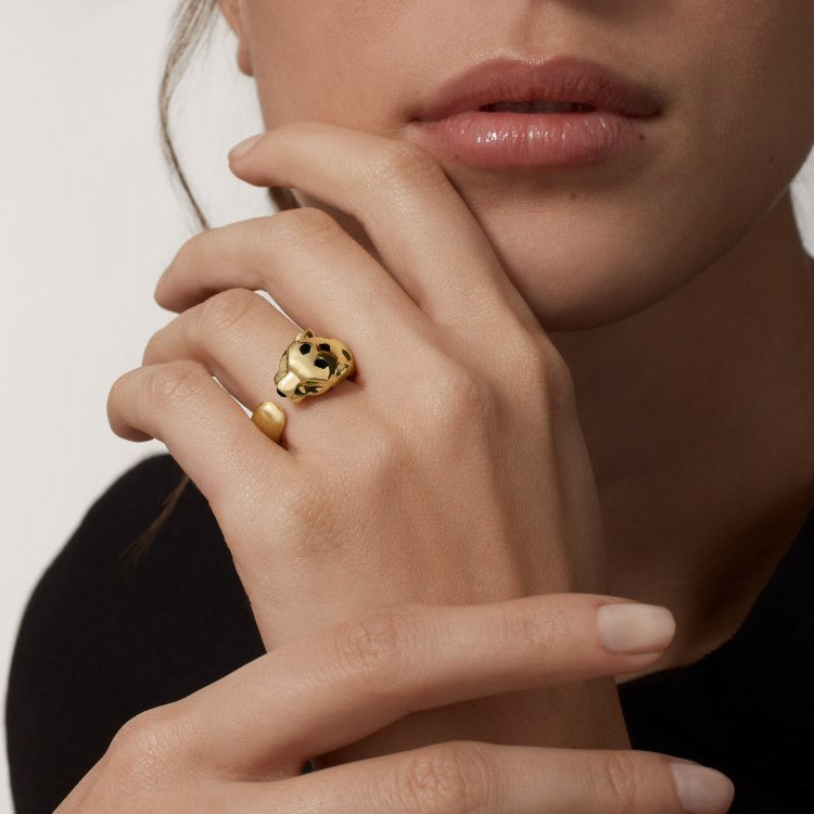 [Noble Aura jewelry]PANTHERE SPOTTED MEDIUM RING