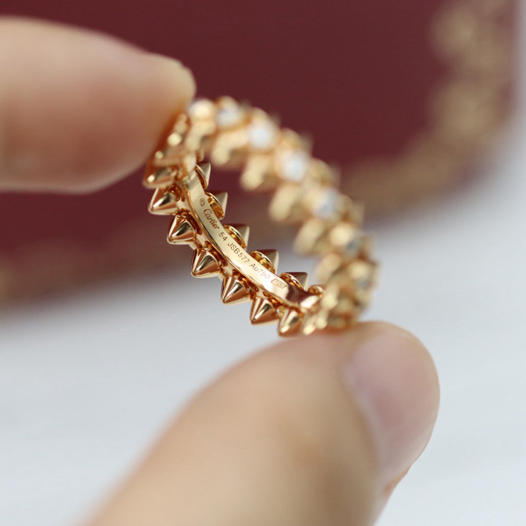 [Noble Aura jewelry]CLASH 6.8MM DIAMOND MEDIUM RING