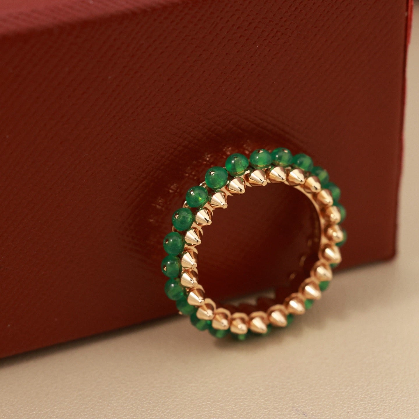 [Noble Aura jewelry]CLASH 7.9MM AGATE CHALCEDONY RING