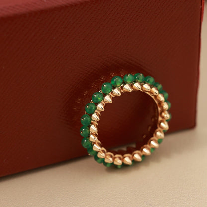 [Noble Aura jewelry]CLASH 7.9MM AGATE CHALCEDONY RING