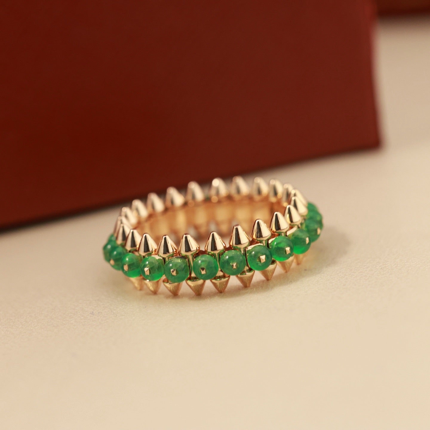 [Noble Aura jewelry]CLASH 7.9MM AGATE CHALCEDONY RING