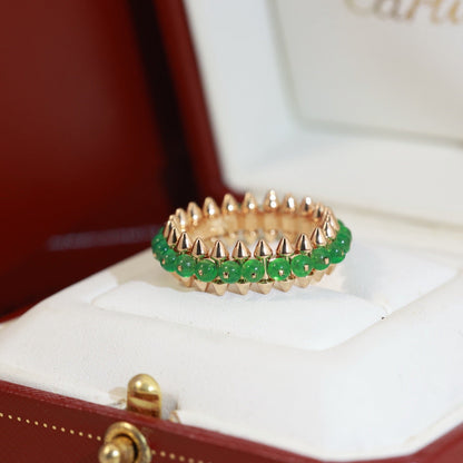 [Noble Aura jewelry]CLASH 7.9MM AGATE CHALCEDONY RING