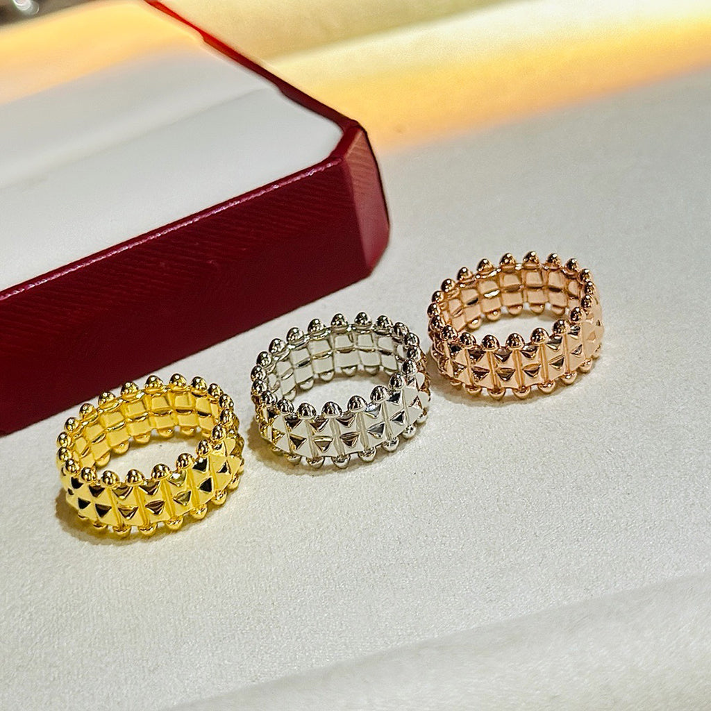 [Noble Aura jewelry]CLASH 9.2MM DOUBLE ROW RING