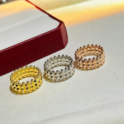[Noble Aura jewelry]CLASH 9.2MM DOUBLE ROW RING