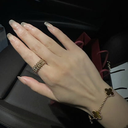 [Noble Aura jewelry]CLASH 9.2MM DOUBLE ROW RING