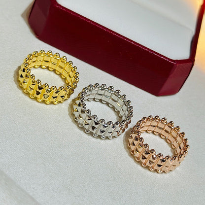 [Noble Aura jewelry]CLASH 9.2MM DOUBLE ROW RING