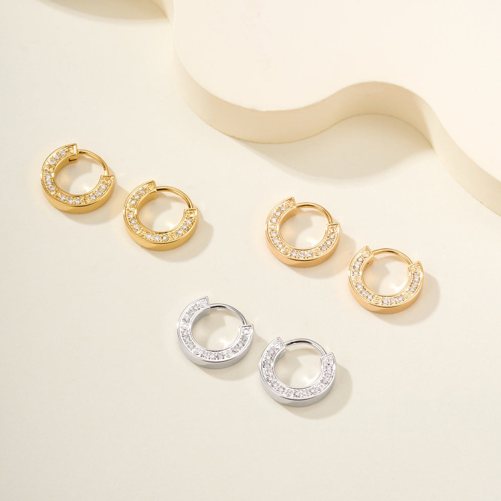 [Noble Aura jewelry]LOVE DIAMOND EARRINGS