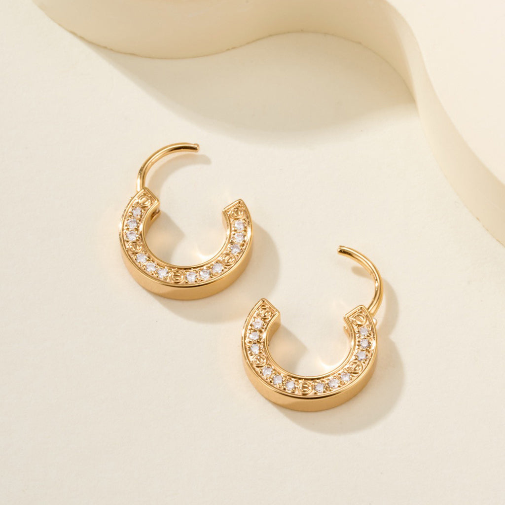 [Noble Aura jewelry]LOVE DIAMOND EARRINGS