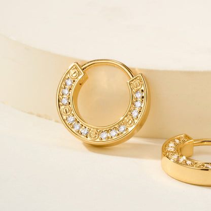 [Noble Aura jewelry]LOVE DIAMOND EARRINGS