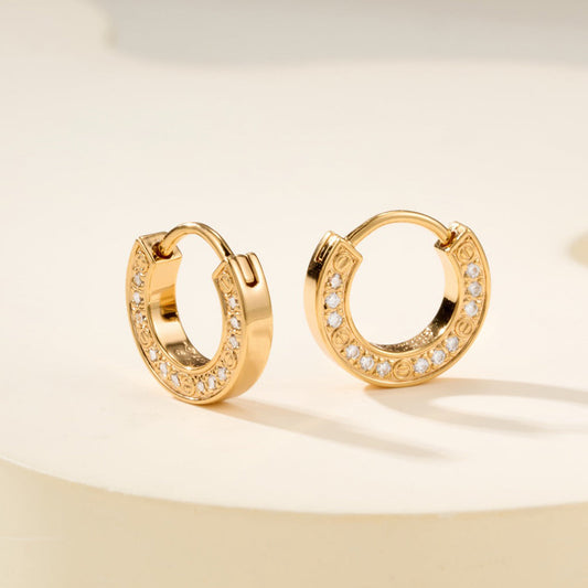 [Noble Aura jewelry]LOVE DIAMOND EARRINGS