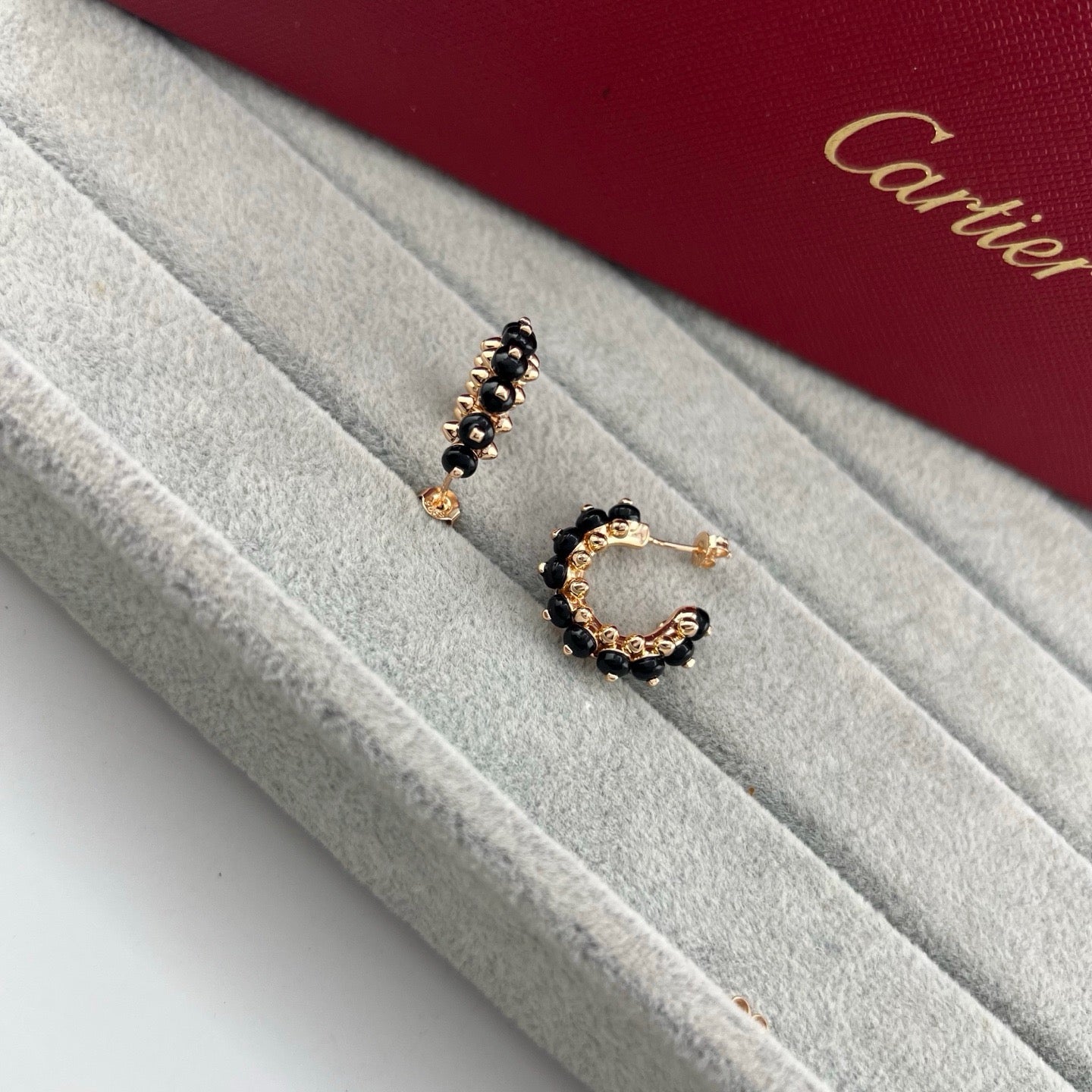 [Noble Aura jewelry]CLASH 7.9MM AGATE CHALCEDONY EARRINGS
