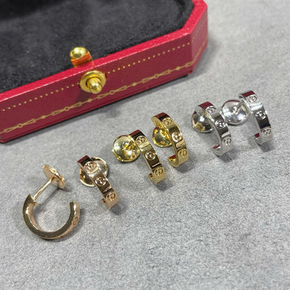 [Noble Aura jewelry]LOVE EARRINGS 2.65 MM NO DIAMOND SMALL