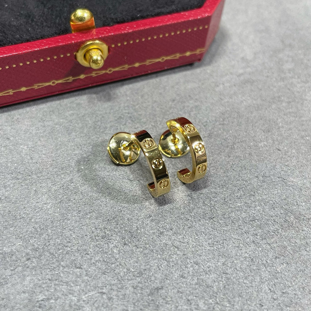 [Noble Aura jewelry]LOVE EARRINGS 2.65 MM NO DIAMOND SMALL