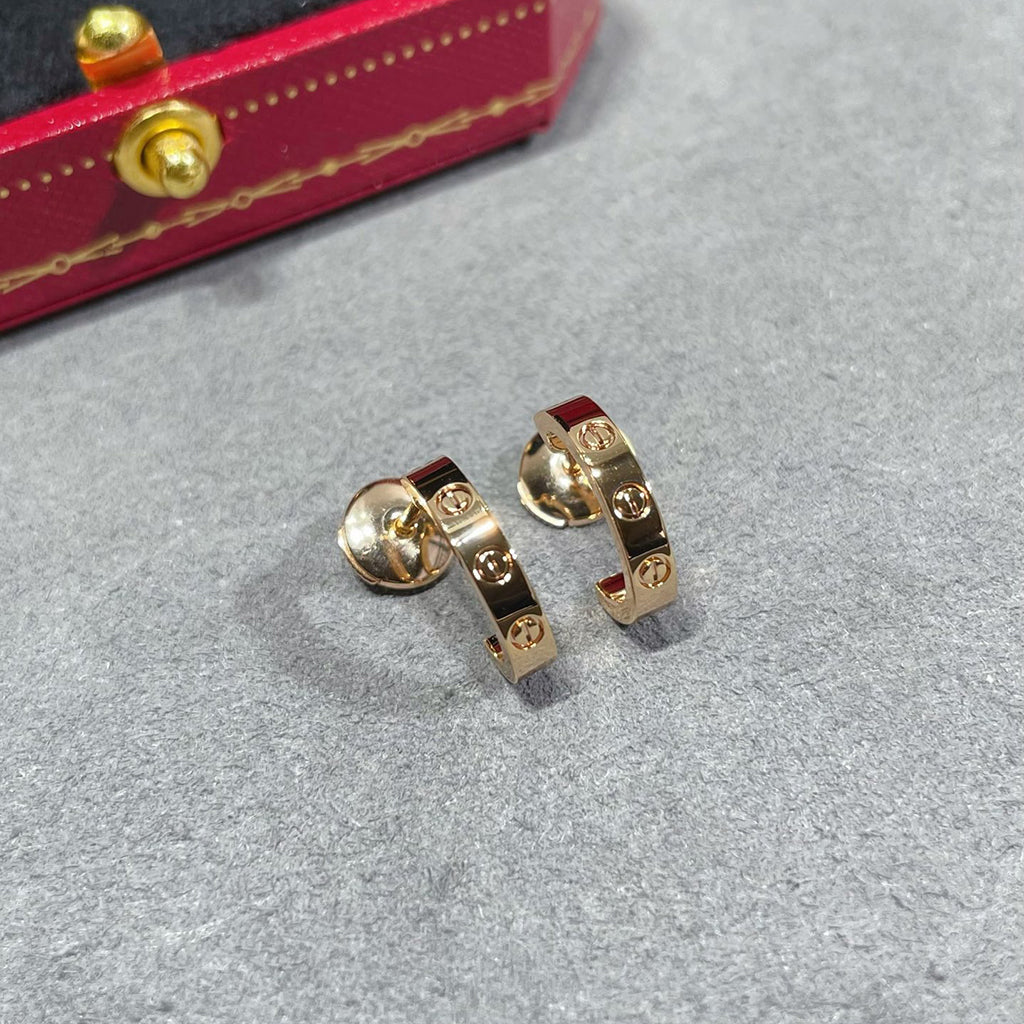 [Noble Aura jewelry]LOVE EARRINGS 2.65 MM NO DIAMOND SMALL