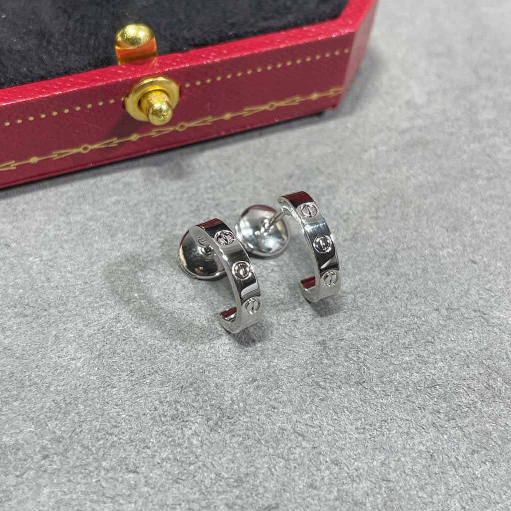[Noble Aura jewelry]LOVE EARRINGS 2.65 MM NO DIAMOND SMALL
