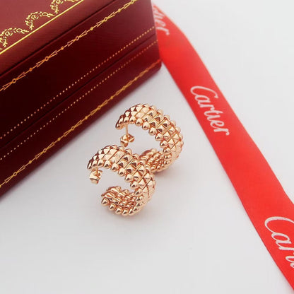 [Noble Aura jewelry]CLASH 9.2MM DOUBLE ROW EARRINGS