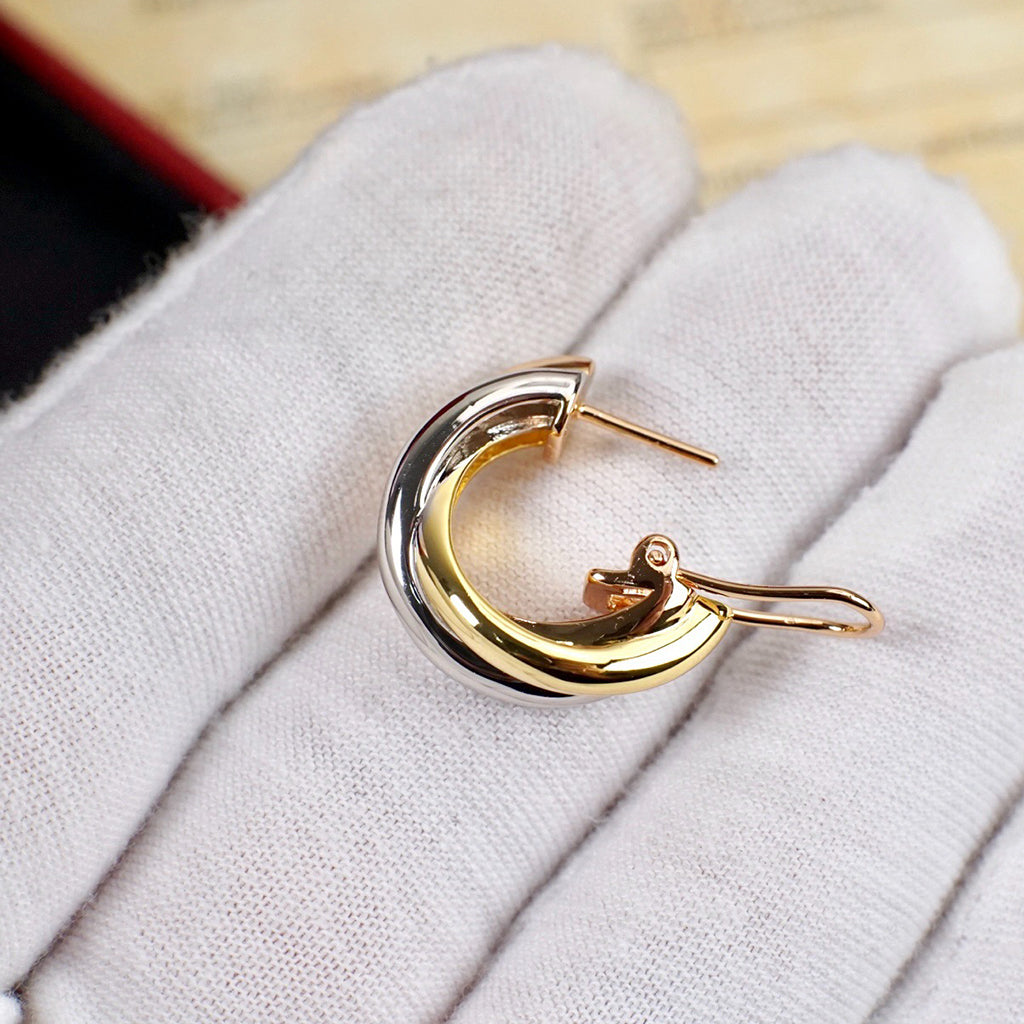 [Noble Aura jewelry]TRINITY ON DIAMOND CLASSIC EARRINGS