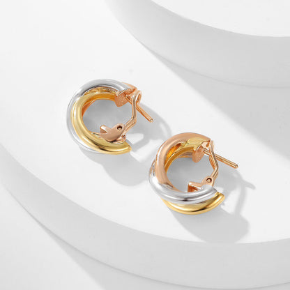 [Noble Aura jewelry]TRINITY ON DIAMOND CLASSIC EARRINGS