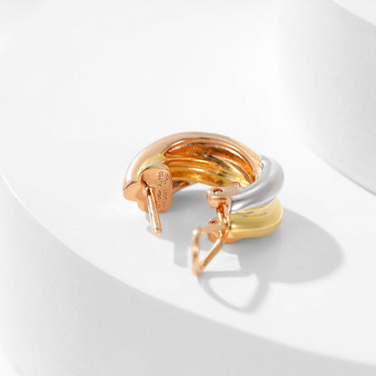 [Noble Aura jewelry]TRINITY ON DIAMOND CLASSIC EARRINGS