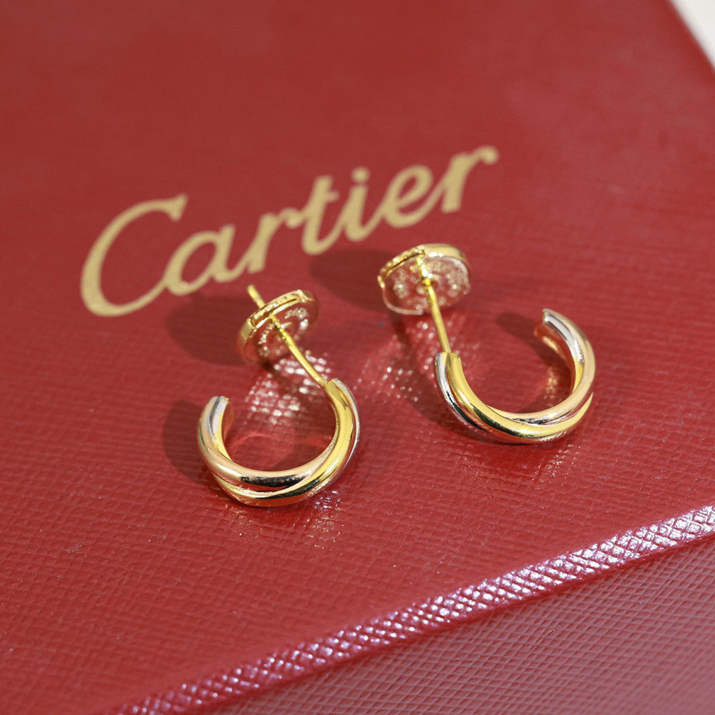 [Noble Aura jewelry]TRINITY ON DIAMOND MINI EARRINGS