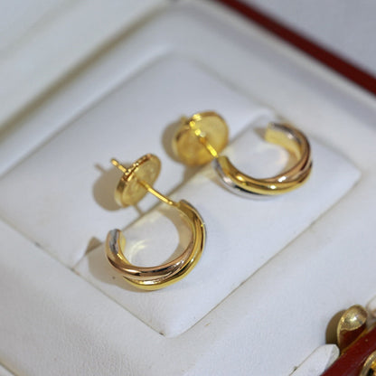 [Noble Aura jewelry]TRINITY ON DIAMOND MINI EARRINGS