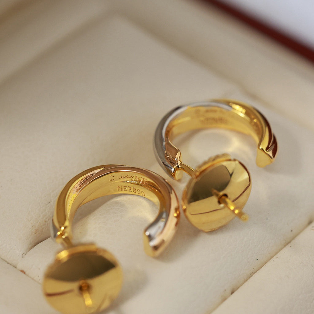 [Noble Aura jewelry]TRINITY ON DIAMOND MINI EARRINGS