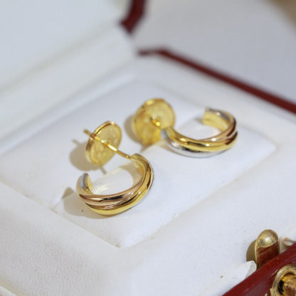 [Noble Aura jewelry]TRINITY ON DIAMOND MINI EARRINGS