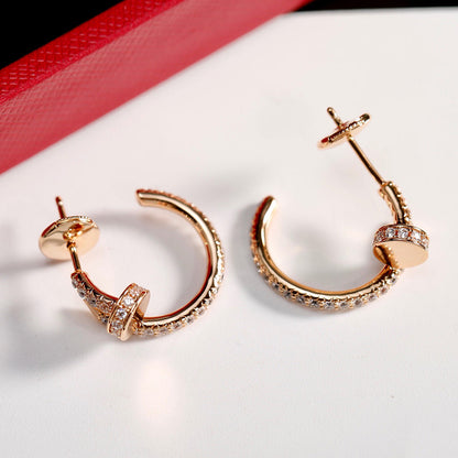 [Noble Aura jewelry]JUSTE FULL DIAMOND SMALL EARRINGS