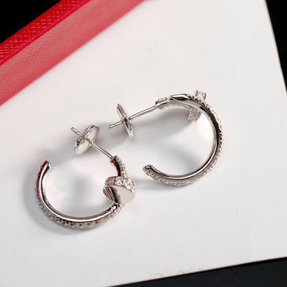 [Noble Aura jewelry]JUSTE FULL DIAMOND SMALL EARRINGS