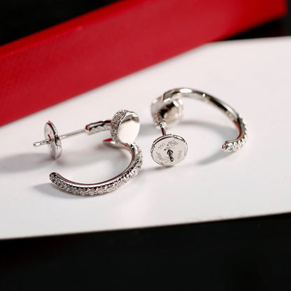 [Noble Aura jewelry]JUSTE FULL DIAMOND SMALL EARRINGS