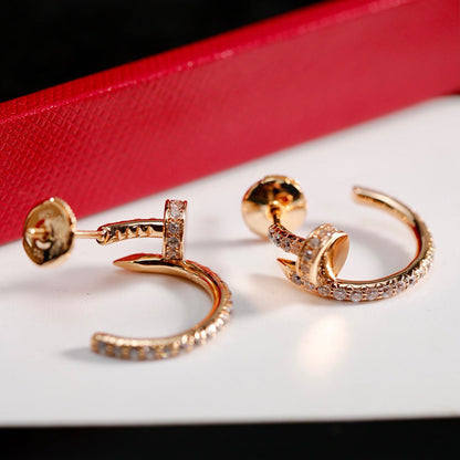 [Noble Aura jewelry]JUSTE FULL DIAMOND SMALL EARRINGS